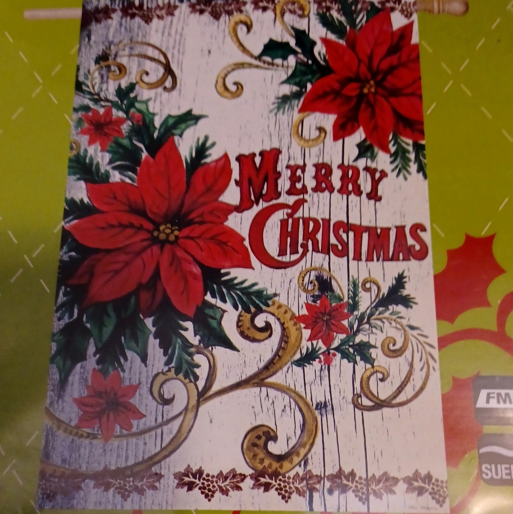 NWT Flag by Evergreen Brand Full Size Christmas - 29" x 43"